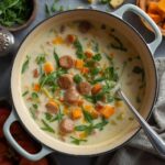 Arugula, White Bean and Italian Sausage Soup