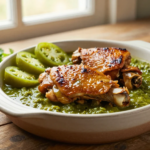 Braised Chicken Thighs with Tomatillos